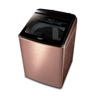 入內驚喜價【Panasonic國際】22公斤 直立式 變頻洗衣機 (NA-V220EBS-B) 薔薇金
