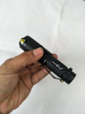CREE XML L2 T6 U2  迷你放大版 帶背夾 強光手電筒 亮度1200流明 槍燈 可來店測試自取