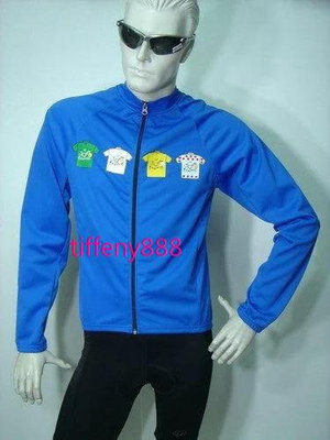 Le Tour France環法專業長袖車衣外套(背後有口袋)WINDSTOPPER N2S彈性布材質 超稀有限量品