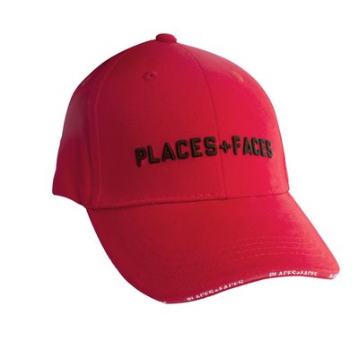 Places + Faces 3D Logo Embroidery Cap 硬挺立體電繡棒球帽 紅色現貨【BoXhit】