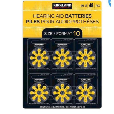 Kirkland Signature 科克蘭助聽器電池 Size 10 2入 W1296031