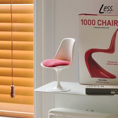 【熱賣精選】Less living設計師模型配件椅子擺件郁金香迷你椅1:6娃娃屋裝飾