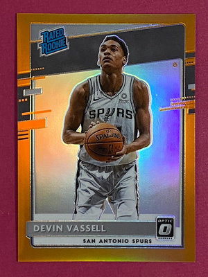 馬刺新人金屬卡 2020-21 Panini Optic Orange Prizm Devin Vassell RC 174/199