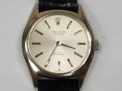 【發條盒子K0172】ROLEX勞力士 3800 18K白K Cellini 徹里尼 經典手上鍊 女仕腕錶