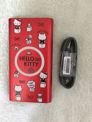 二手Sanrio 三麗鷗授權限台灣地區販售 Hello Kitty 無線充電10000mAh行動電源