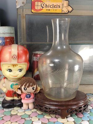 【 金王記拍寶網 】(學4) 股A493 早期60年代老玻璃花瓶壹只 罕見稀有