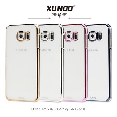 --庫米--XUNDD Samsung Galaxy S6 G920F 爵士電鍍保護殼 保護套 透色殼