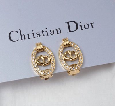 迪奧 Dior CD 夾式 耳環