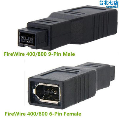 FireWire 40080q0 1394 B轉接頭 9針轉6針 火線9p公轉6p母接口