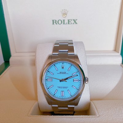 全新【稑閩精品 LUMIN】Rolex 勞力士124300 OP41超缺貨TIFFANY藍色面盤 代購各款名錶