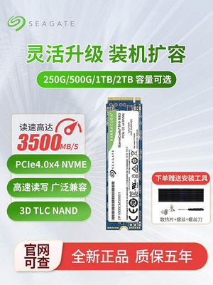 希捷酷魚510/Q5 500G/1T/2TB臺式機M.2 NVME筆記本1TB固態硬盤SSD