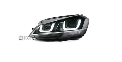 VW 福斯 7R款 大燈 LED 雙U 魚眼 大燈總成 GOLF7 GTI TSI TDI R RLINE