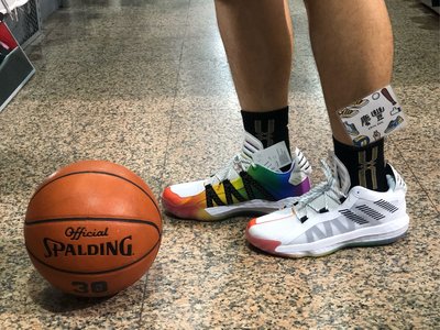 慶豐體育? adidas DAME 6 PRIDE 白 彩色 彩虹 ?籃球鞋 男 FX4796