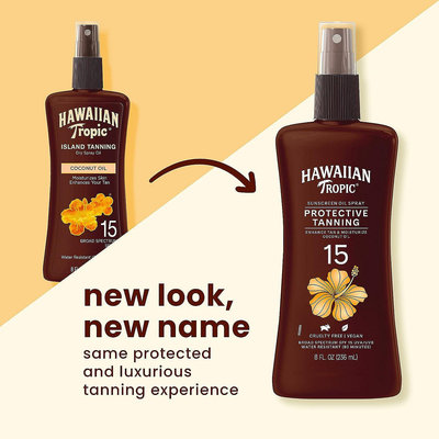 🎯最新版🌺熱帶夏威夷 SPF15 保護型 噴頭 助曬油🌊HAWAIIAN TROPIC Tanning Oil 助曬劑