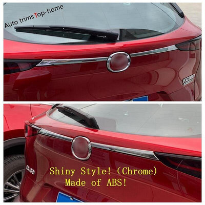 熱銷 適用於馬自達 CX-30 2020 2021 2022 不銹鋼  ABS 後備箱後備箱後門蓋尾門蓋裝飾汽車造型配件 可開發票