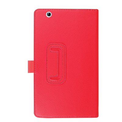 GMO  2免運Huawei華為平板MediaPad M3 8.4吋書本對開磁吸皮套 紅色可站立保護套殼防摔套殼