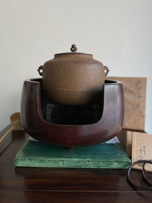 茶道茶釜古董-