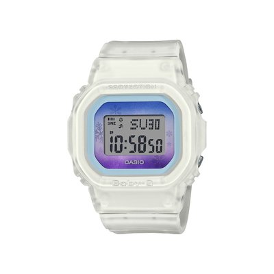 可議價CASIO卡西歐 BABY-G 時尚漸層錶盤 半透明 冰雪白 經典系列 BGD-560WL-7