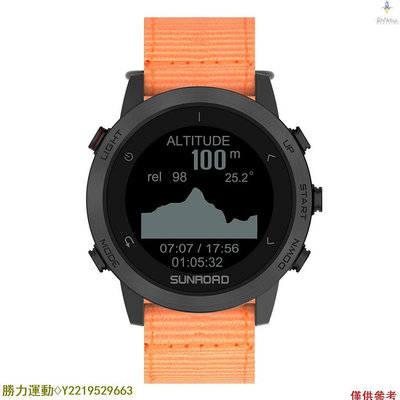 GPS運動手錶 T5  尼龍錶帶  橙色 @勝力運動C