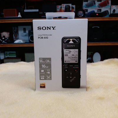 視聽影訊 台灣sony公司貨保一年含稅含發票 送收納袋 SONY PCM-A10 錄音筆 另icd-ux570f