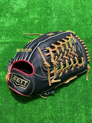 棒球世界全新 ZETT硬式棒壘球野手手套特價(BPGT-55238)黑色13吋