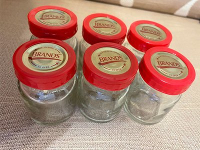 《瓶子控》玻璃瓶瓶罐罐 白蘭氏雞精空罐（小）-（有蓋，紅色蓋）~~DIY素材 蝶古巴特