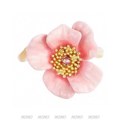 廠家直銷#Les Nereides 玫瑰芬芳系列花朵戒指