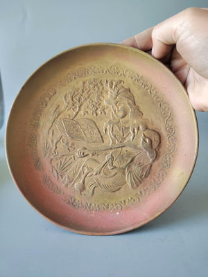 【二手】 G西洋銅掛盤    歐式西洋回流銅器工藝品2060 古玩雜項 收藏【好運來】