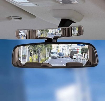 樂樂小舖【BW-37】日本NAPOLEX 室內鏡左右後方輔助鏡 車用後視鏡黏貼式固定 廣角輔助後視鏡