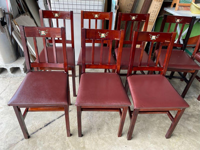 彰化二手貨中心(原線東路二手貨) ----- 庫存NG品 木製餐椅