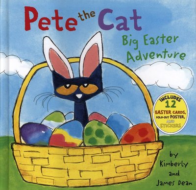 ＊小貝比的家＊PETE THE CAT:BIG EASTER ADVENTURE /精裝/3~6歲