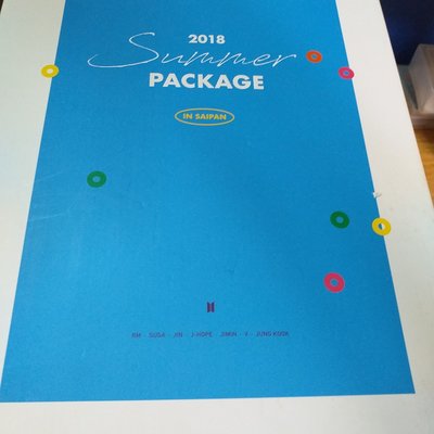 2018 BTS Summer Package 防彈少年團~夏日196寫真+DVD+掛牌登機證等等黑盒版僅拍照未使