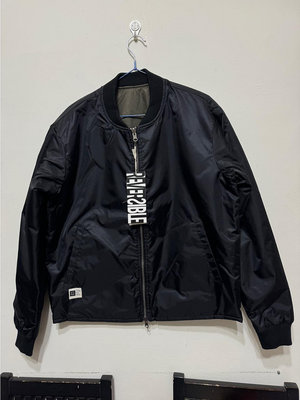 全新 oneteaspoon 總公司代理品牌 lira jacket 外套 飛行外套 雙面穿 黑色/軍綠 尺寸Ｓ 防水面