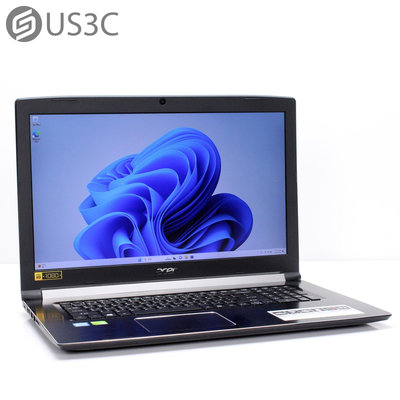 【US3C-台南店】【一元起標】宏碁 Acer A517 17.3吋 FHD i5-8250U 8G 128G SSD+1TB HDD MX150 二手筆電