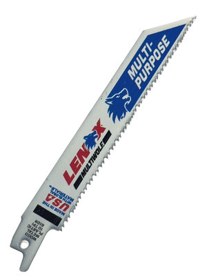 美國 LENOX 狼牌 610R 金屬軍刀鋸片 6" 適用 金屬 塑膠 木材 切割用 齒數10 一支
