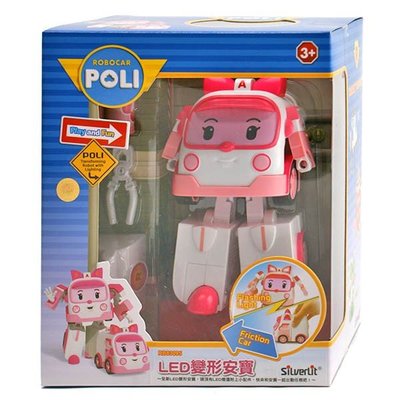 佳佳玩具 ----- 正版授權 進口 救援小英雄 POLI 波力 LED變形安寶 附配件 變形機器人【0583095】