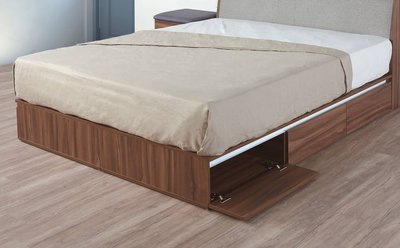【萊夫家居】HJS-420-4：系統3.5尺下掀床底【台中家具】單人床底 系統床 收納床底 低甲醛E1系統板 台灣製造