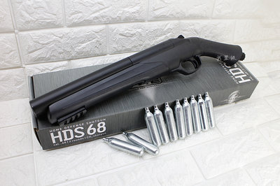 台南 武星級 Umarex T4E HDS68 防身 鎮暴槍 CO2槍 + CO2小鋼瓶 ( 17MM辣椒彈散彈槍鎮暴