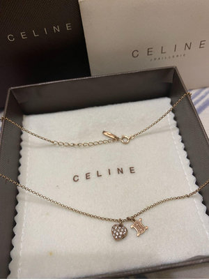 Celine K10 玫瑰金項鍊 石榴石 鑽石 / black pink LISA / cartier vca 情人節 聖誕節 生日禮物