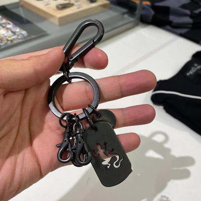 新店促銷 日系男女個性鑰匙扣掛件agnes b包包掛件簡約時尚鑰匙鏈鑰匙掛飾