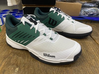 總統網球(自取可刷國旅卡)WILSON 2022 KAOS DEVO 2.0 全區 耐磨 透氣 款 男網球鞋 綠白