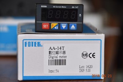 陽明 Fotek AA-14T 交流電流錶 數位顯示錶