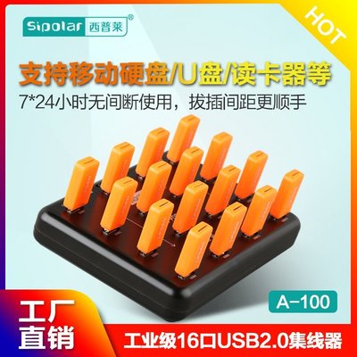 新店促銷西普萊16口USB2.0集線器SD卡TF內存卡U盤批量格式化拷貝HUB分線器