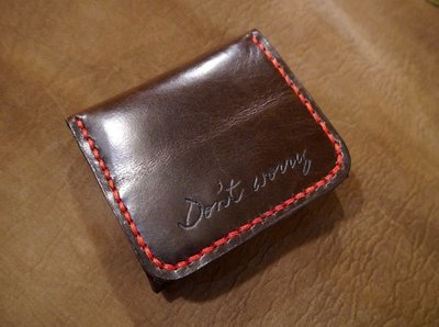 KH手工皮革工作室 MIT純牛皮方型零錢包.小型錢包 COIN BAG 小荷包 銅板收納包 鈔票對褶可放.顏色自選可燙字