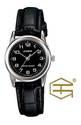 【天龜】CASIO 簡約時尚 皮革錶帶 石英錶 LTP-V001L-1B