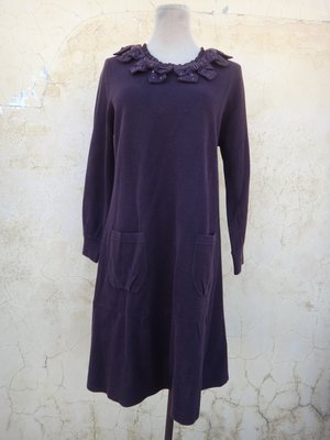 jacob00765100 ~ 正品 PERNG YUH 芃諭 紫色 針織洋裝 size: 40