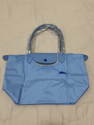 Longchamp Le Pliage Club Bleu 藍色S號長帶水餃包(全新)