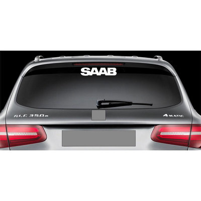 後窗貼紙適合 Saab 新型乙烯基貼花汽車標誌貼紙徽標 RW87