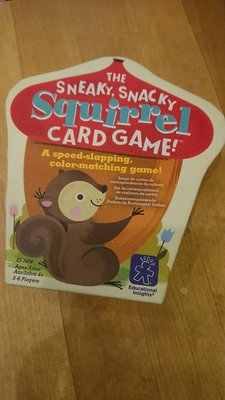 3 5 4歲 4y 桌遊 松鼠 squirrel card game sneaky snacky 卡 顏色 速度 撲克牌 早療 家教 3-6人 益智 玩具