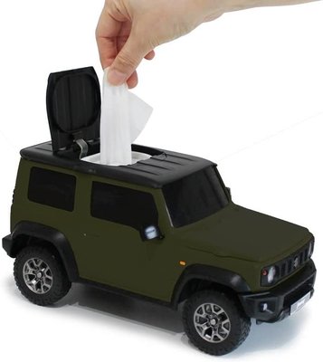 日本 Suzuki  鈴木 Jimny jb74w  越野車 造型 面紙盒 紙巾盒 收納盒 汽車 百貨 配件【全日空】